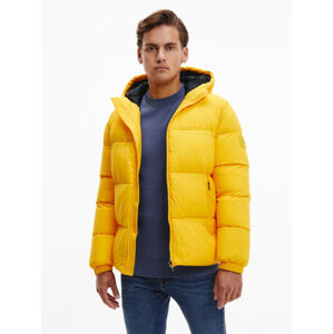 Tommy Hilfiger pánská žlutá zimní bunda - XL (ZER)